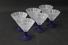 Vaiselle Vintage En Verre Bleu Pour Desserts Rastal Scala