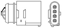 Lambdasonde 250Mm FüR Skoda Fabia I 6Y Combi 6Y5 Praktik Limo 01-14 03D906265A