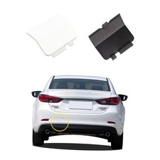 Car Rear Bumper Tow Hook Cover Compatible with Pearl White left Driver Side