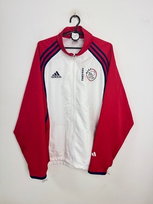 AJAX 200/2001 TRAINING FUSSBALL JACKE ADIDAS SHIRT TRIKOT GR. L ERWACHSENE