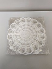 Vintage Tupperware 1950's 4 Sets of 4 12" Plastic Doilies #394 (Orlando, FL USA)