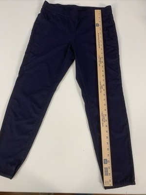Sharagano Size 14 Navy Blue Skinny Leg Dress Pant Stretches
