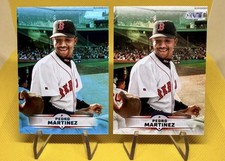 2025 Topps Stadium Club - Pedro Martinez #85 Light Blue Foil + Base Red Sox HOF 