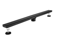 32 Inch Linear Shower Drain 2-in-1 Tile Insert 304 Stainless Steel Matte Black