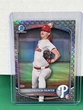 2025 Bowman Chrome Prospects Andrew Painter Metal Refractor 8/100 Phillies RC