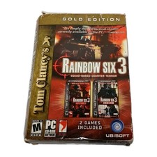 Tom Clancy's Rainbow Six 3: Gold Edition for PC 2004 Big Box 2 Games Untested