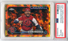 Willson Contreras 2024 Topps Chrome Baseball POP 1 Sapphire Gold /50 MLB PSA 10