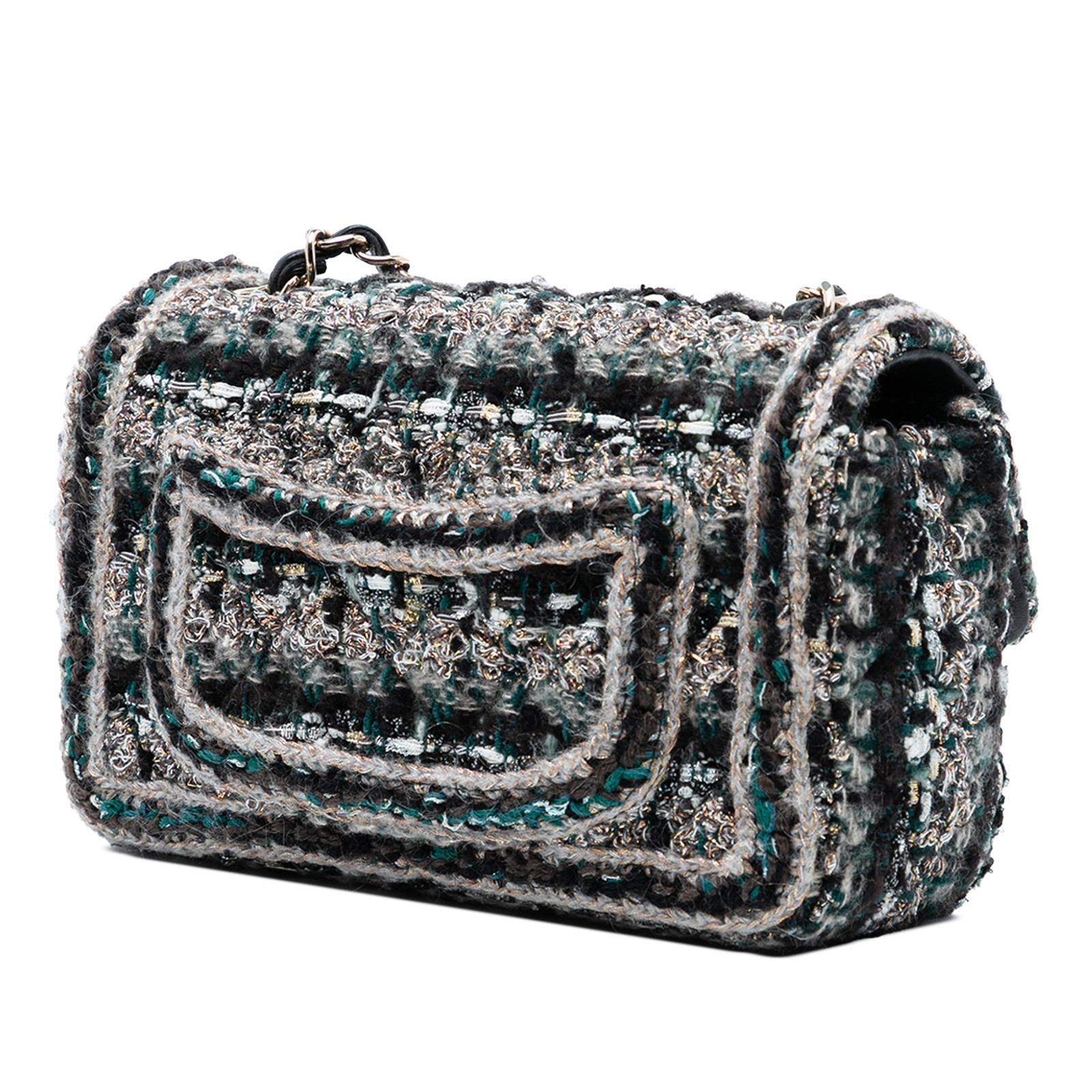 Authenticated Chanel Mini Rectangular Classic Twe… - image 2