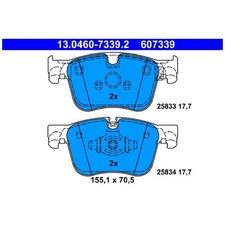 Satz Bremsbeläge Bremsklötze vorne für DS 7 J4 | 23808083