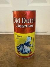 Vintage OLD DUTCH Powdered Cleanser 14 Oz. Can Made USA NOS Unopened