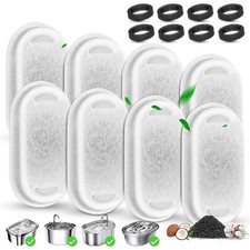 Cat Water Fountain Filter Replacement, 8 Pcs Pet Water Fountain Filters with ...