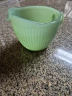 Fire-King Jane Ray Jadeite Creamer
