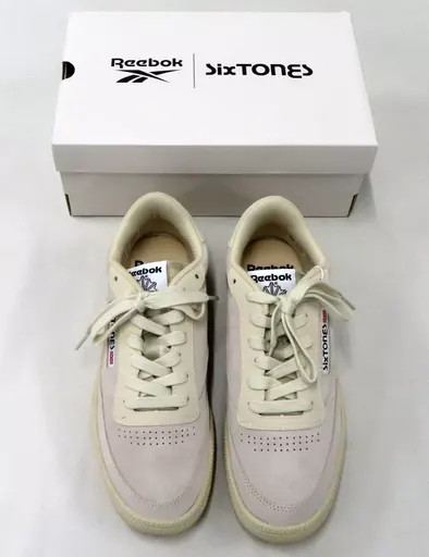 SixTONES Reebok Club C 85 Vintage Sneakers Cream Suede 25.5cm 10in