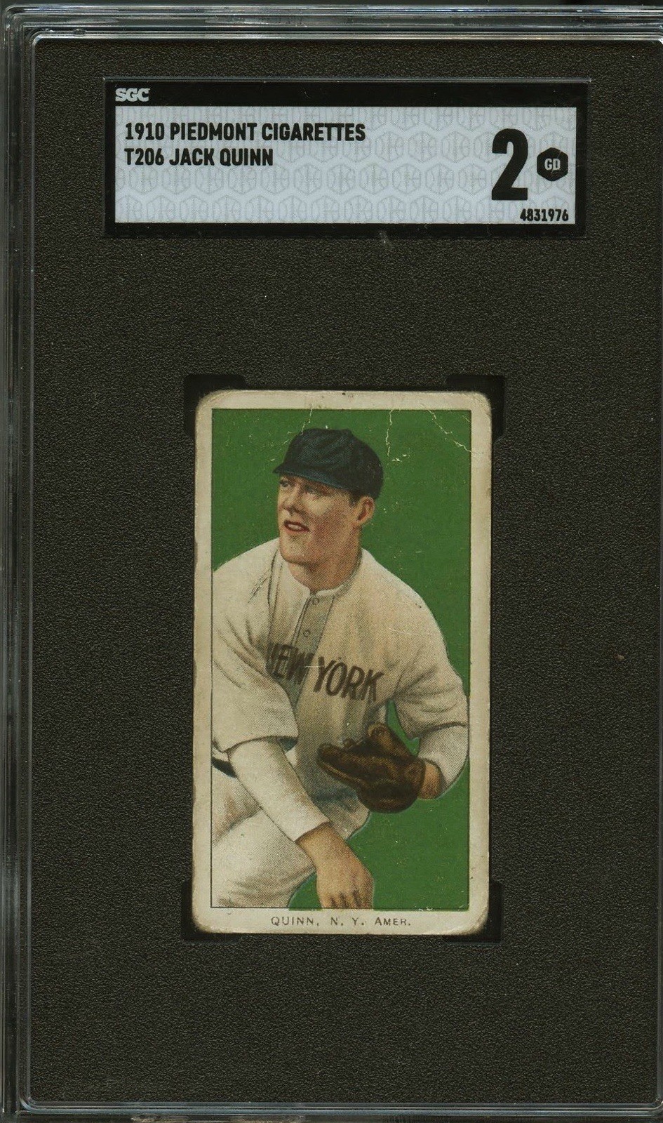 1909-11 T206 Jack Quinn SGC 2 *Nice*