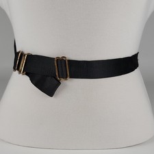 Vintage Black Cummerbund Belt Adjustable Waist 28-36 Formal Wear Tuxedo Style