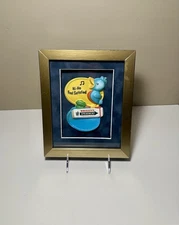 Vintage Wrigley’s Spearmint Chewing Gum Sign Advertising Die Cut Framed