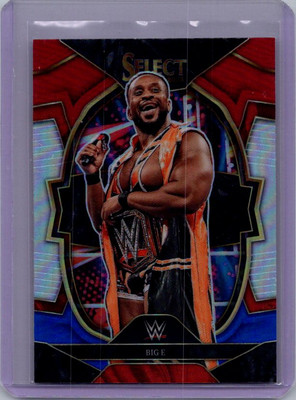 2023 Panini Select WWE #2 Big E Red & Blue Prizms