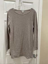 J Jill size M gorgeous shade of Gray Long sleeve pull over Sweater Gorgeous