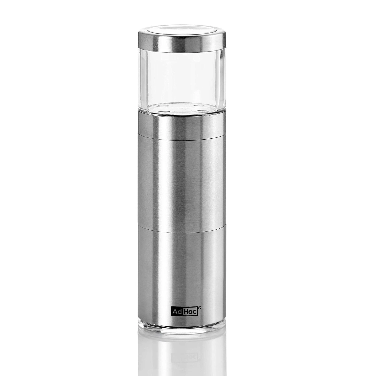 AdHoc Nutmeg Grinder, Nutmeg Mill, Spice Grinder, Stainless Steel/Acry