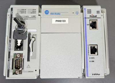 Allen Bradley 1769-L35E Series A, With Power Supply, Prosoft MVI69-GEC, I/O