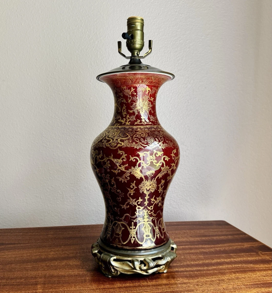 陶瓷红色1850-1899 中国古董花瓶| eBay