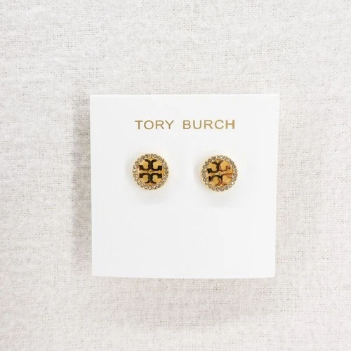 Tory Burch Miller Pavé Ohrstecker Gold/Kristall OS - Bild 1 von 8