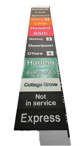 CTA AIRPORT EXPRESS 2400 ROLL SIGN