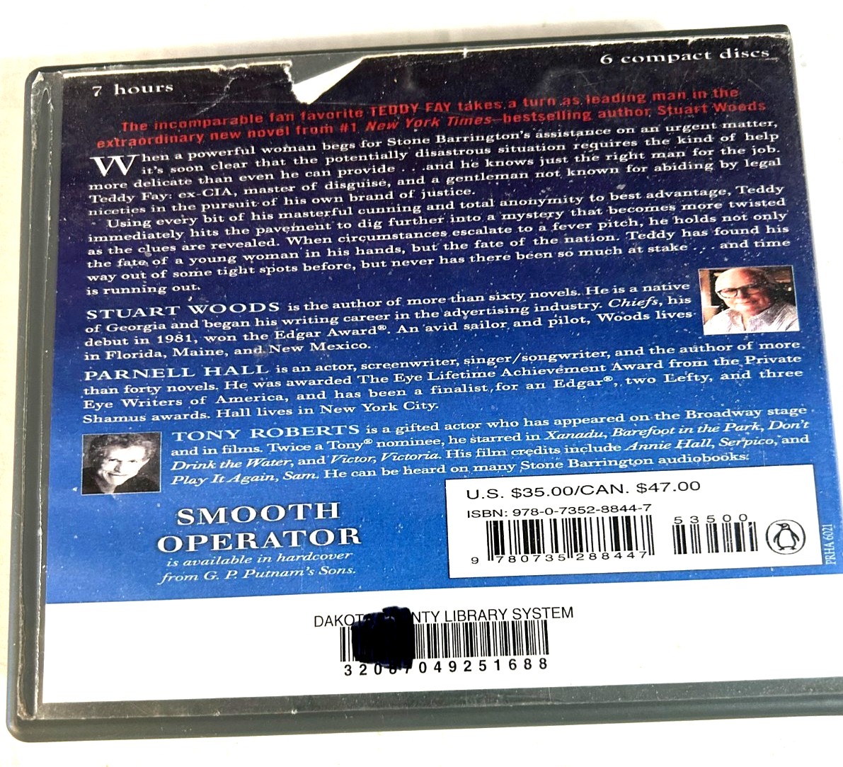 Stuart Woods Smooth Operator Audio Book 6 CDs Ships Same Day With