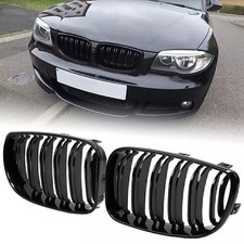 Gloss Black Double Slat Kidney Grille for BMW E81 E82 E87 E88 128i 130i