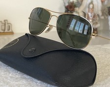Ray-Ban RB3362 Cockpit Sunglasses 001/GF Gold Metal Frame Green Lens