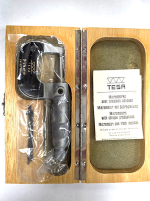 Tesa Mikrometer Bügelmeßschraube 0-25mm Hahn & Kolb