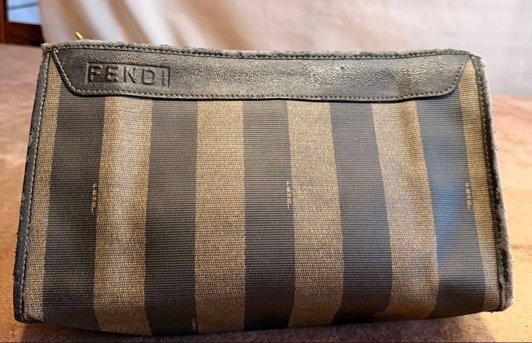 FENDI Vintage striped clutch bag