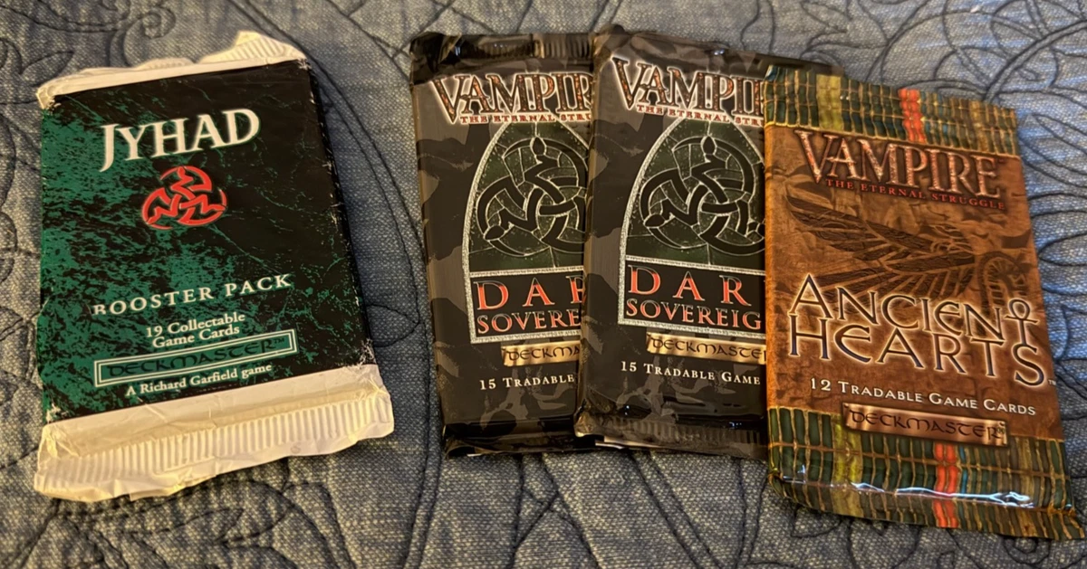 Vampire: The Eternal Struggle Sealed Collectible Card Game Packs