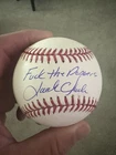 Jack Clark Autographed Signed ROMLB Baseball "F**k the Dodgers" Giants JSA Auth