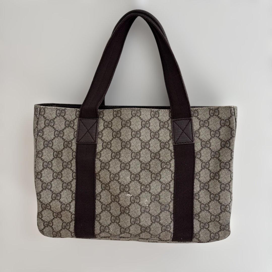 GUCCI GG Pattern Rectangle Tote Shoulder Bag Leat… - image 15