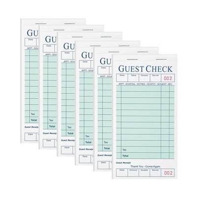 XKDOUS 6 Pack Server Books, Server Note Pads, Guest Check Books for Servers, ...