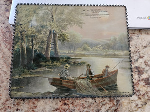 VINTAGE BUCKINGHAM (CLARKSVILLE PA)  ADVERTISEMENT FLU COVER OR STOVE PIPE COVER