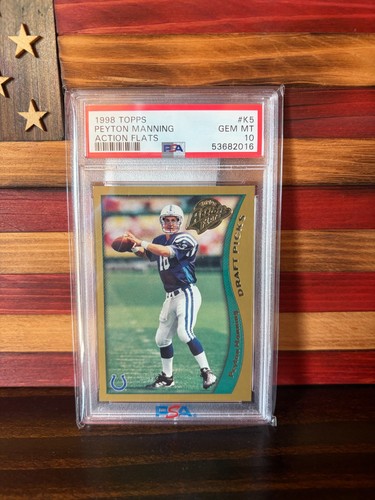 1998 Topps Action Flats - Peyton Manning #K5 (RC)
