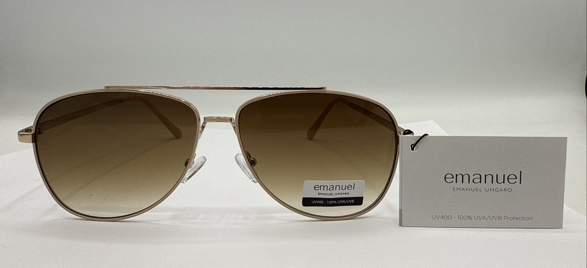 EMMANUEL UNGARO UNISEX SUNGLASSES Oversized sunglasses Emanuel Ungaro Blue in Plastic - 41938155 main image 3
