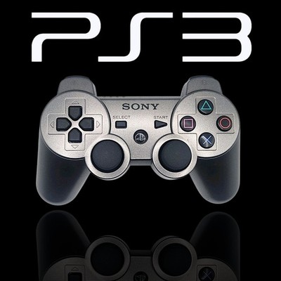 OEM Sony Playstation 3 PS3 controller Gun Metal Grey Clean & Working