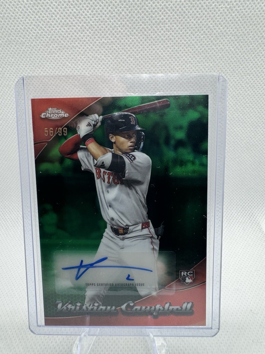 Kristian Campbell 2025 Topps Chrome- CHRU-KCA Green Refractor /99 