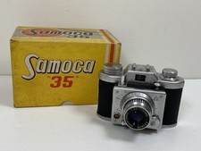 VTG Samoca 35mm Film Camera Japan - NOT Working w/Box  Instructions PARTS DECOR