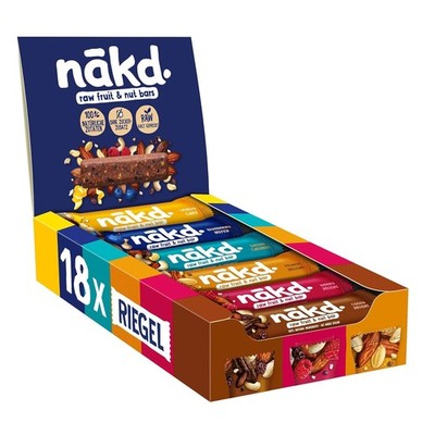 Riegel aus Früchten Nakd. Variety Pack Neue Mischung | Kaltgepresste