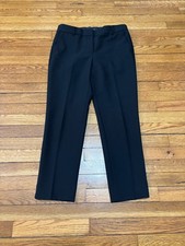 Talbots Hampshire Ankle Pants Women's Size 8p Petite Black Stretch Casual Career