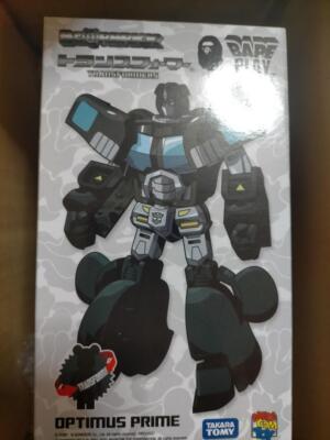 BE@RBRICK TRANSFORMERS OPTIMUS PRIME BAPE(R) BLACK MEDICOM TOY NEW