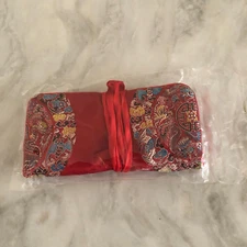 Jewelry Embroidered Travel Roll-up Pouch w/ Tie - NEW, READ DESCRIPTION BELOW