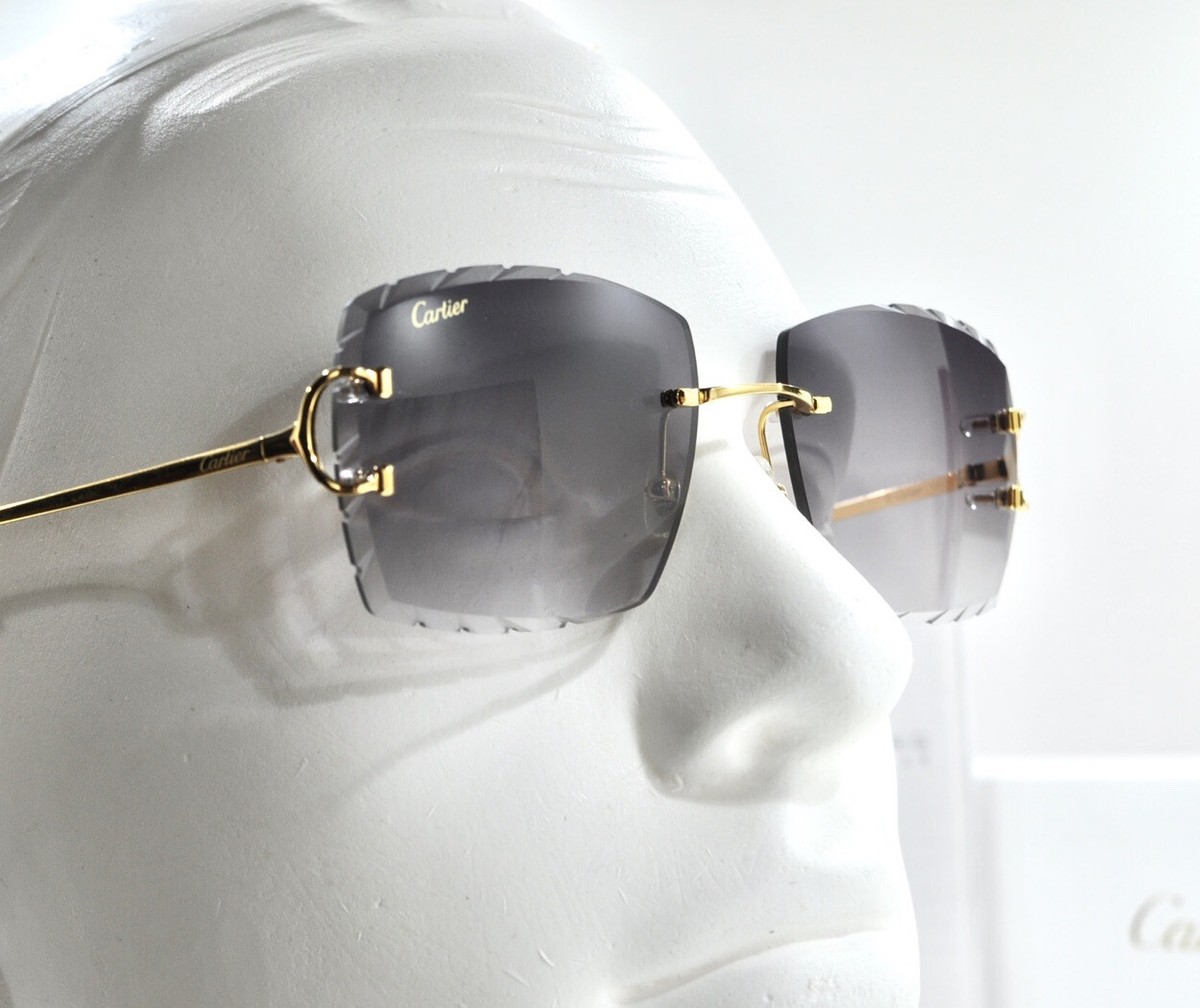 小物 Cartier rimless sunglasses 24FW Cartier Rimless Sunglasses 24Fw | eBay