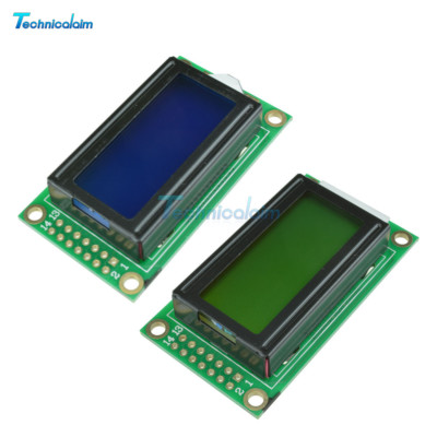 8x2 0802 Character LCD Display Module 5V LCM Fr Raspberry pi Arduino Yellow/Blue