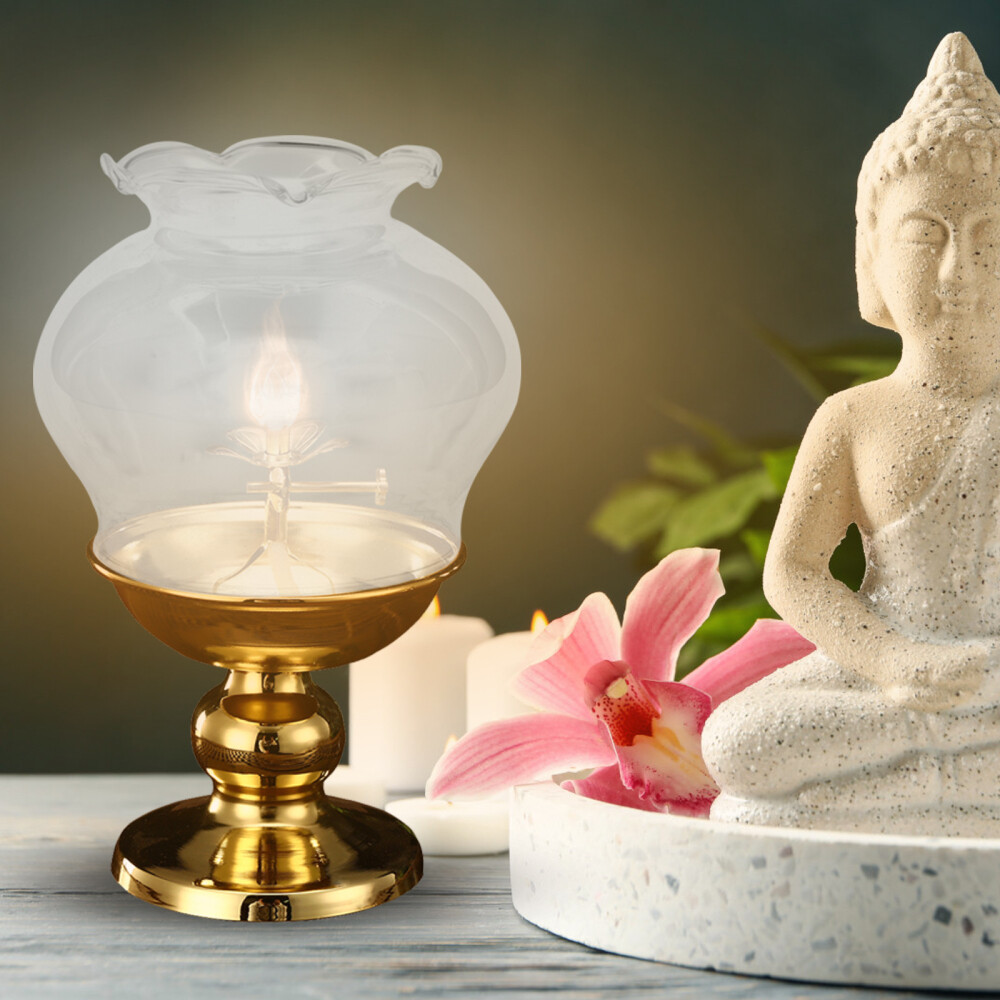 2 Pcs Oil Lamp Cover Open Ended Shade Clear Butter Globe Old Fashioned