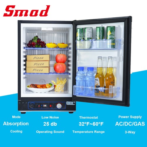 Smad 1.5 cuft Mini 3Way Fridge Propane Refrigerator Truck RV Fridge 12V/110V LPG